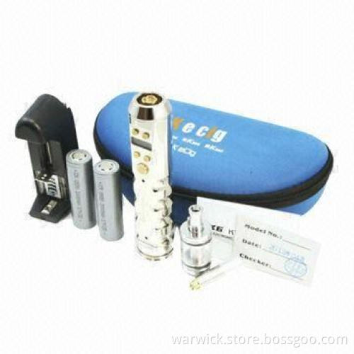 Electronic cigarette starter kits, 3.0 to 6.0V voltage
